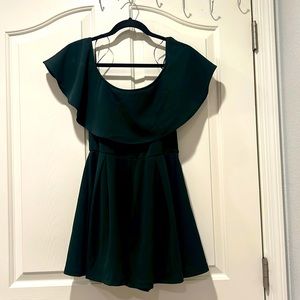 Green romper dress